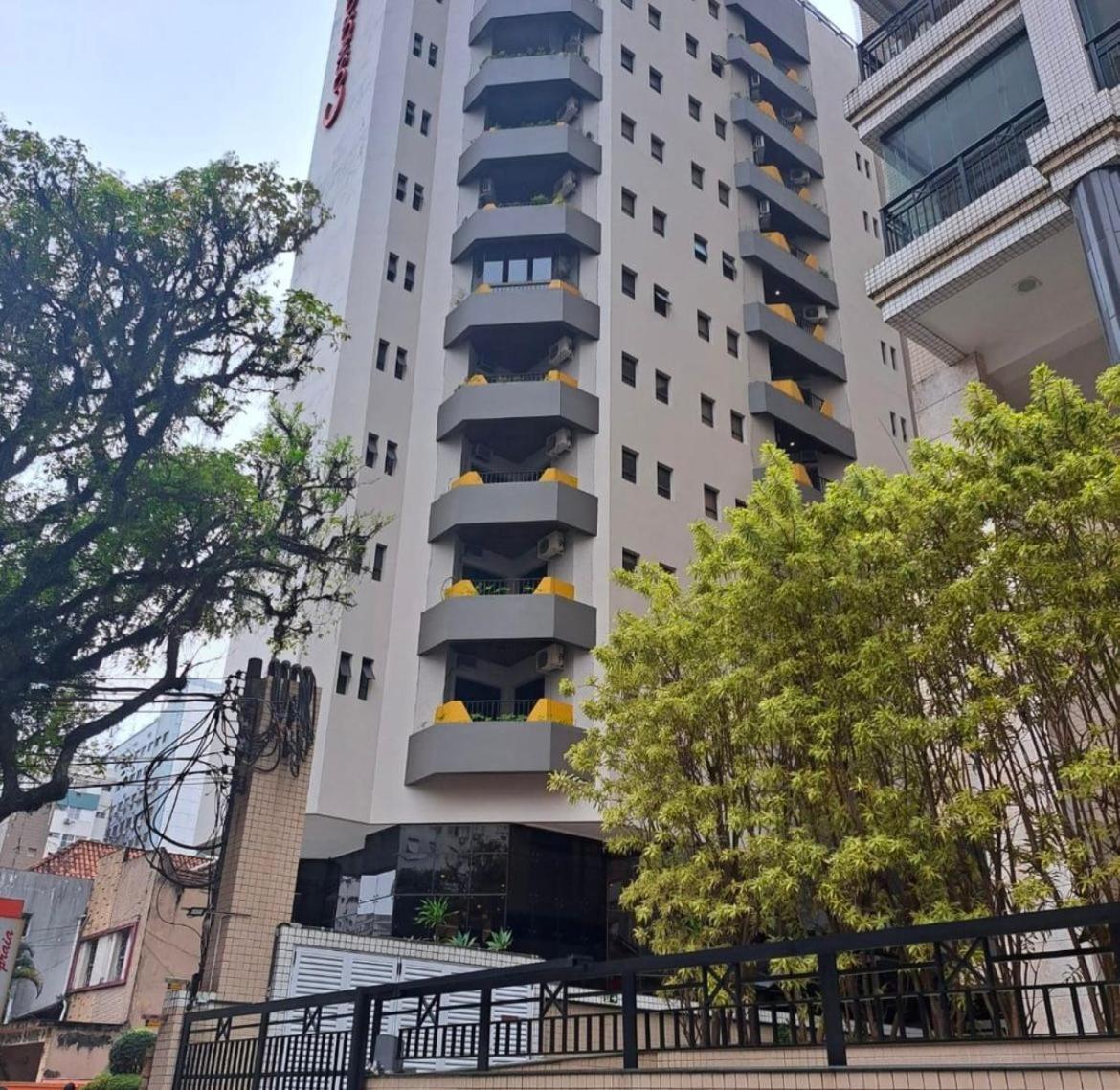 סנטוס Flat No Hotel Cosmopolitan Com Estacionamento Gratis E Piscina מראה חיצוני תמונה