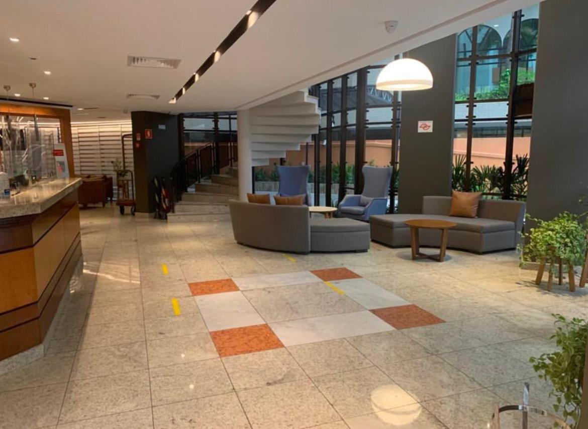 סנטוס Flat No Hotel Cosmopolitan Com Estacionamento Gratis E Piscina מראה חיצוני תמונה