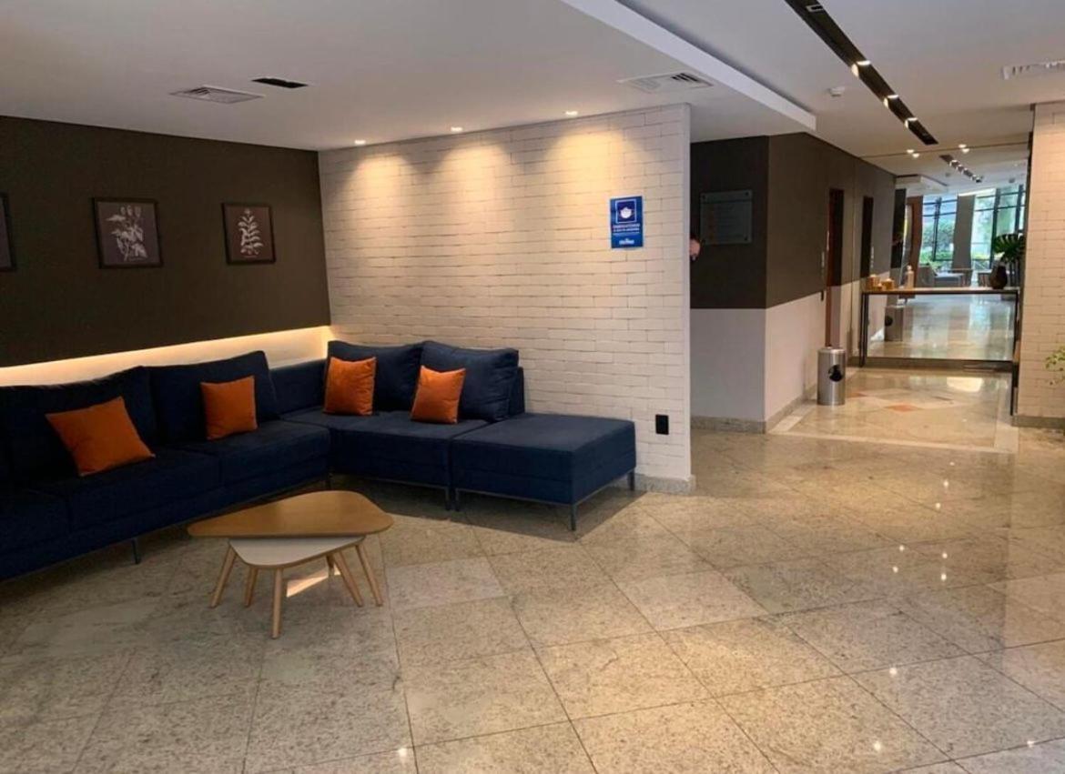 סנטוס Flat No Hotel Cosmopolitan Com Estacionamento Gratis E Piscina מראה חיצוני תמונה